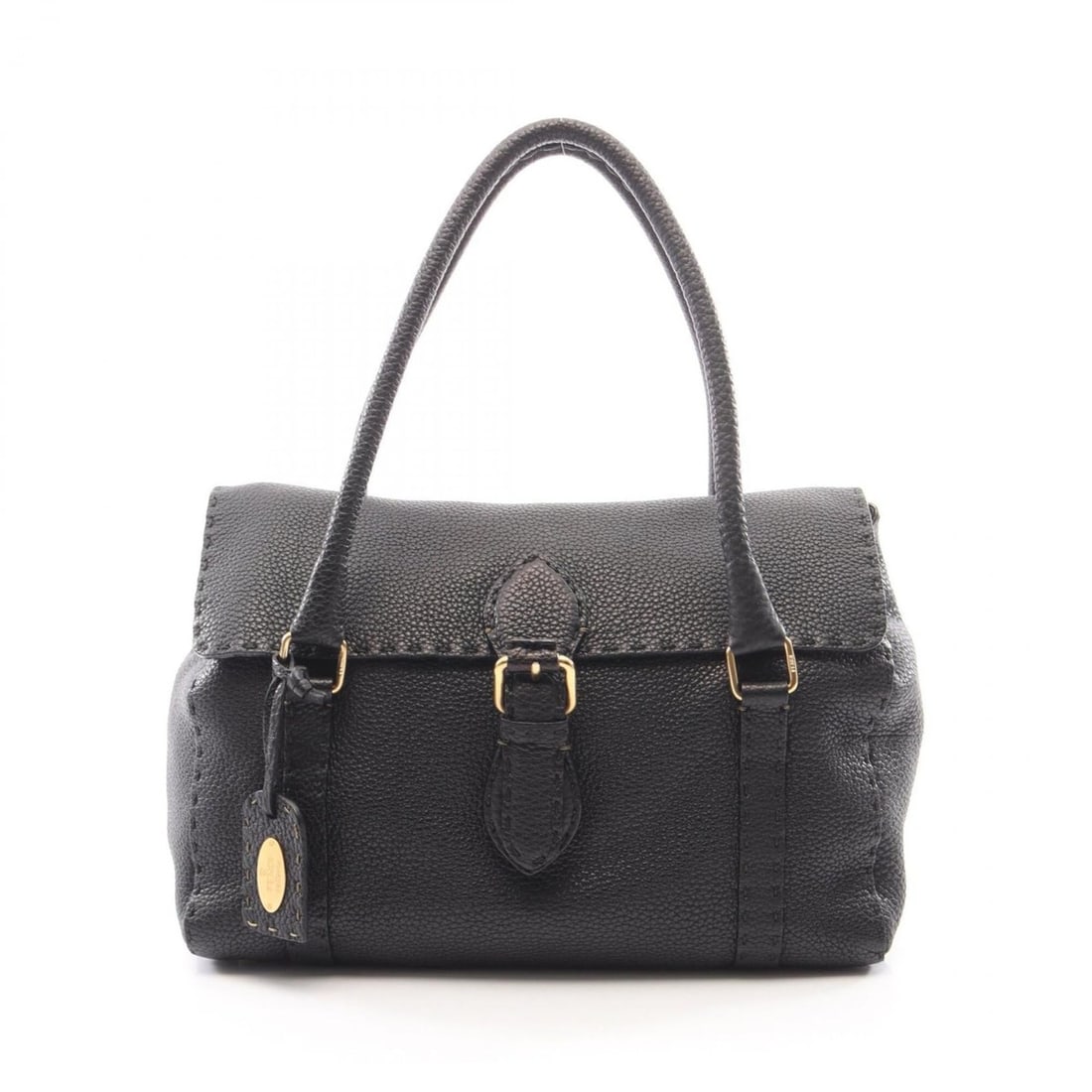 Fendi Linda Bag Selleria Handbag Leather Women's Black 8BR547: --- Catalog ---Category: SizeSize (HxWxD): 23cm x 31cm x 12cm / 9.05'' x 12.2'' x 4.72''Category: DesignType: HandbagColor: BlackGender: WomenMaterial: Leather Category: GeneralMPN: 8BR547Brand: Fendi