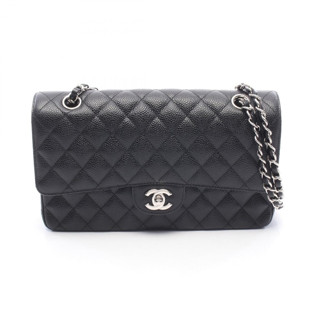 Chanel Matelassé Double Flap Shoulder Bag/Handbag, Caviar Leather (Grained Calfskin), Women's,