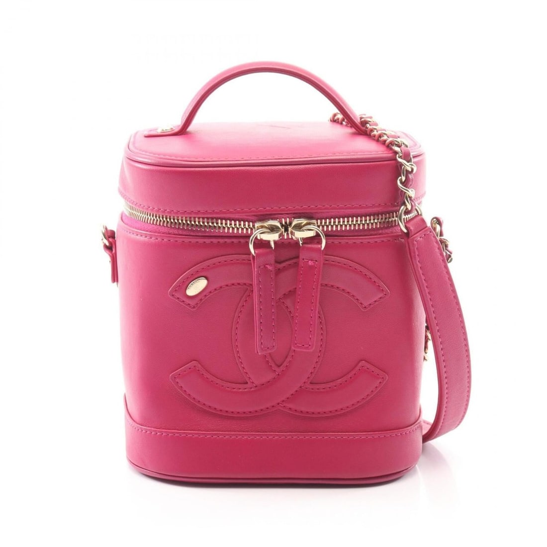 Chanel Coco Mark 2-Way Handbag, Lambskin Leather, Women's, Pink (AS0323): --- Catalog ---Category: SizeSize (HxWxD): 16cm x 14cm x 11.5cm / 6.29'' x 5.51'' x 4.52''Category: DesignType: HandbagColor: PinkGender: WomenMaterial: Leather Leather/Fur Type: LambskinCategory: Gen
