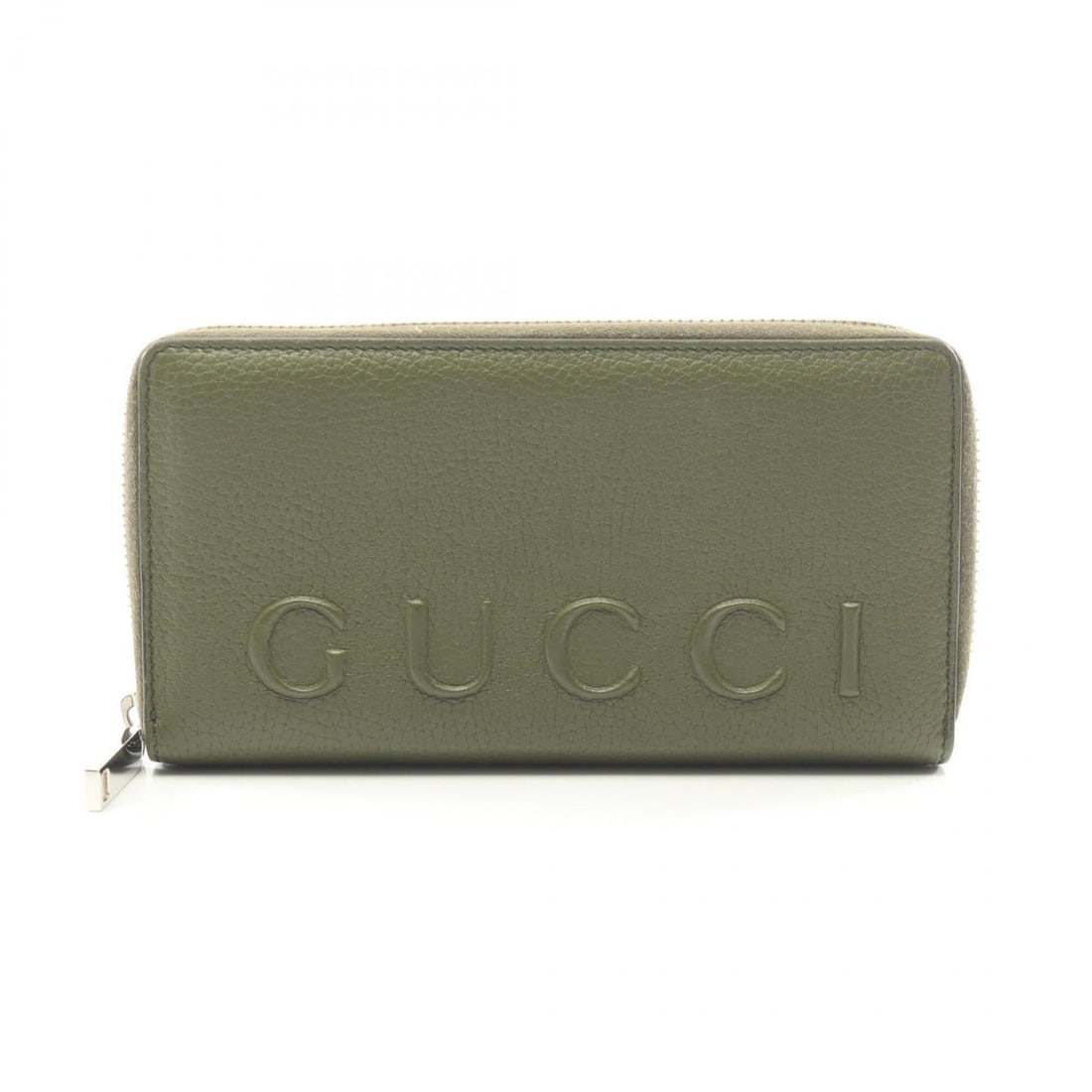 Gucci logo round zip wallet, leather, men's, khaki, 835120: --- Catalog ---Category: SizeSize (HxWxD): 10cm x 18.5cm x 2.5cm / 3.93'' x 7.28'' x 0.98''Category: DesignType: Long wallet (bi-fold)Color: KhakiGender: MenMaterial: Leather Category: GeneralMPN: 835