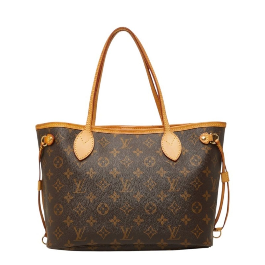 Louis Vuitton Monogram Neverfull PM Handbag Tote Bag M40155 Brown Leather Women's LOUIS VUITTON