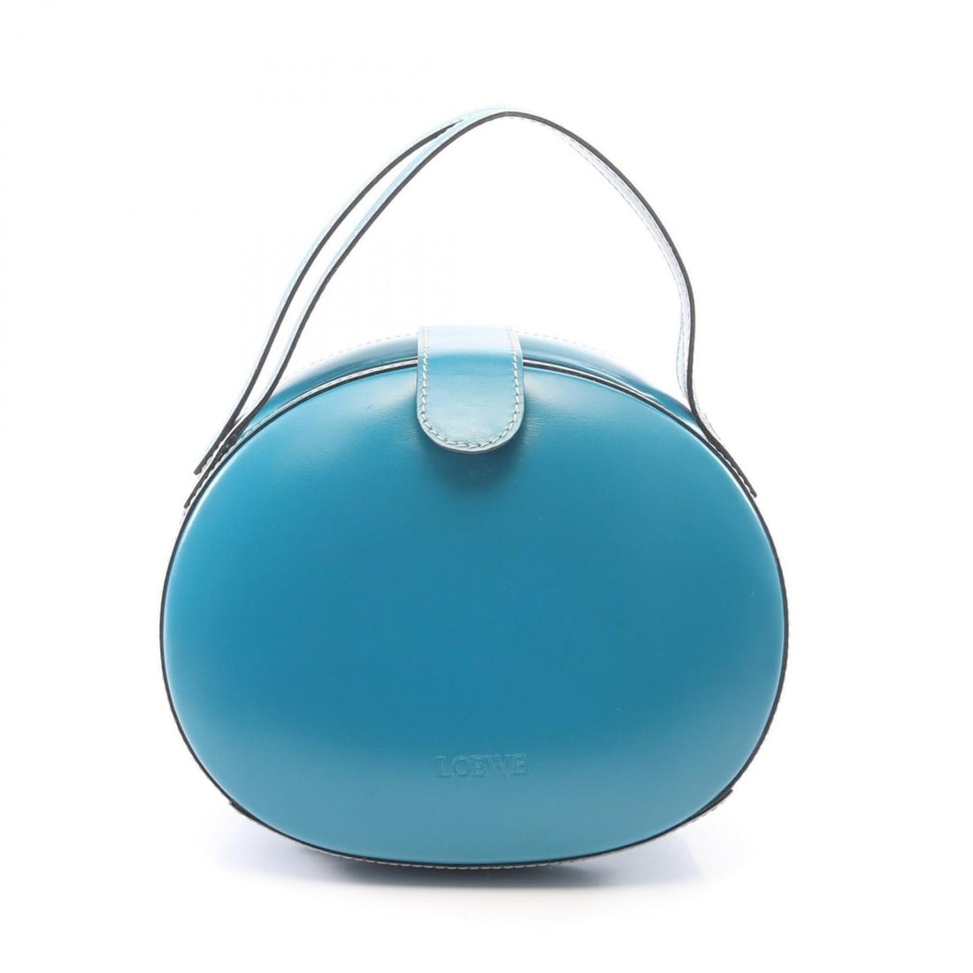 Loewe Round Handbag, Leather, Women's, Green