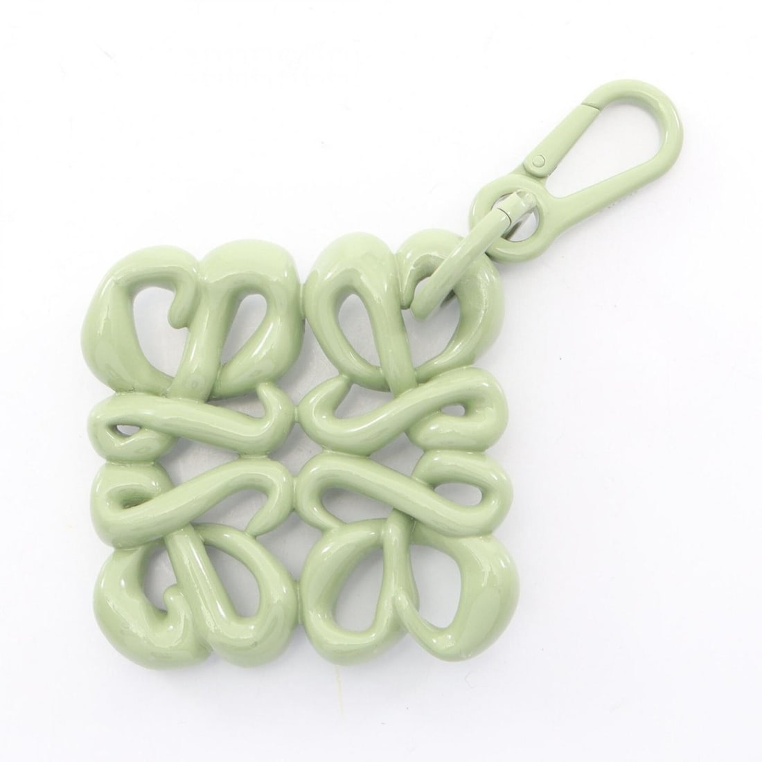 Loewe Anagram Charm Accessory, Varnished Aluminum, Women's, Green