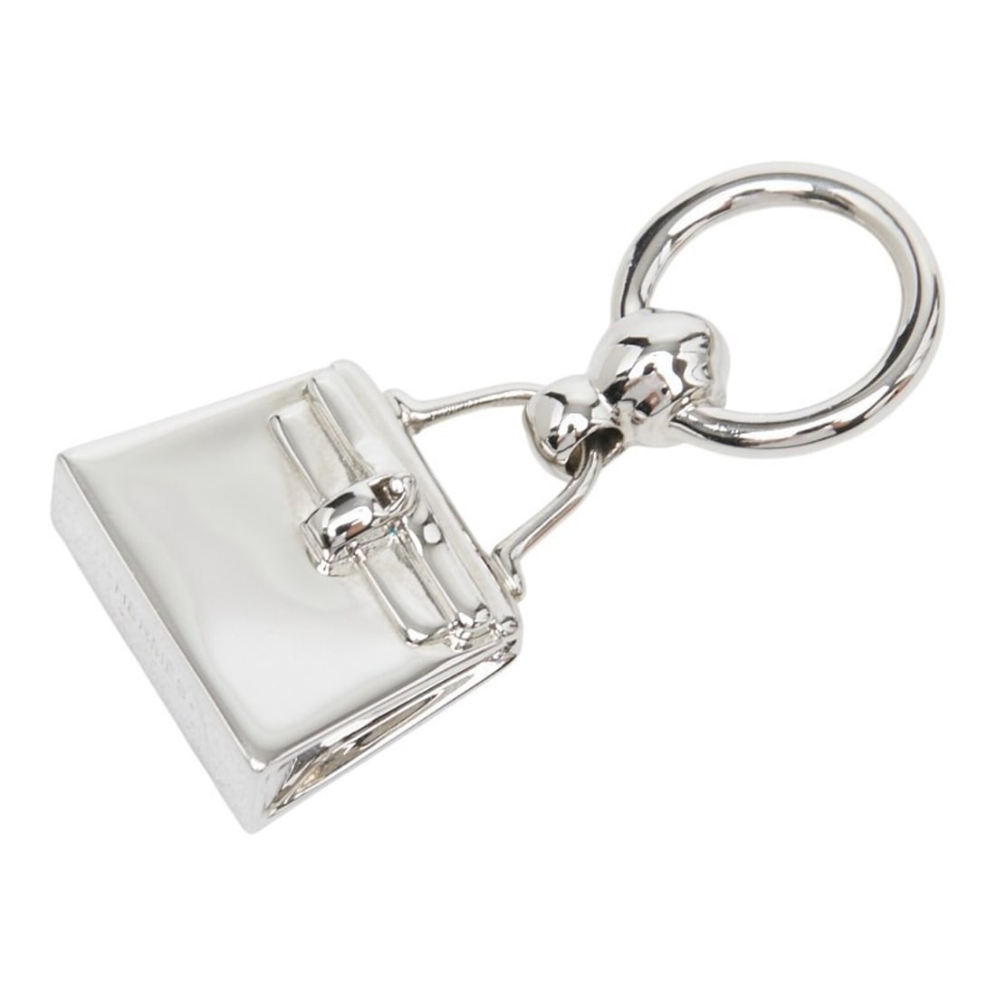 Hermes Mini Kelly Twilly Ring Scarf Silver Metal Women's HERMES: --- Catalog ---Category: DesignType: Scarf ringColor: SilverGender: WomenMaterial: Metal Category: GeneralBrand: Hermes--- Item List ---Section: ConditionRanking: Rank AB Used - Traces of usage, scrat