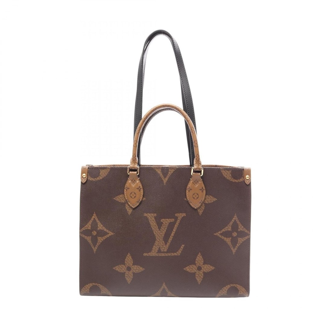 Louis Vuitton OnTheGo MM Monogram Giant Reverse Tote Bag Handbag, Coated Canvas Leather, Women's,