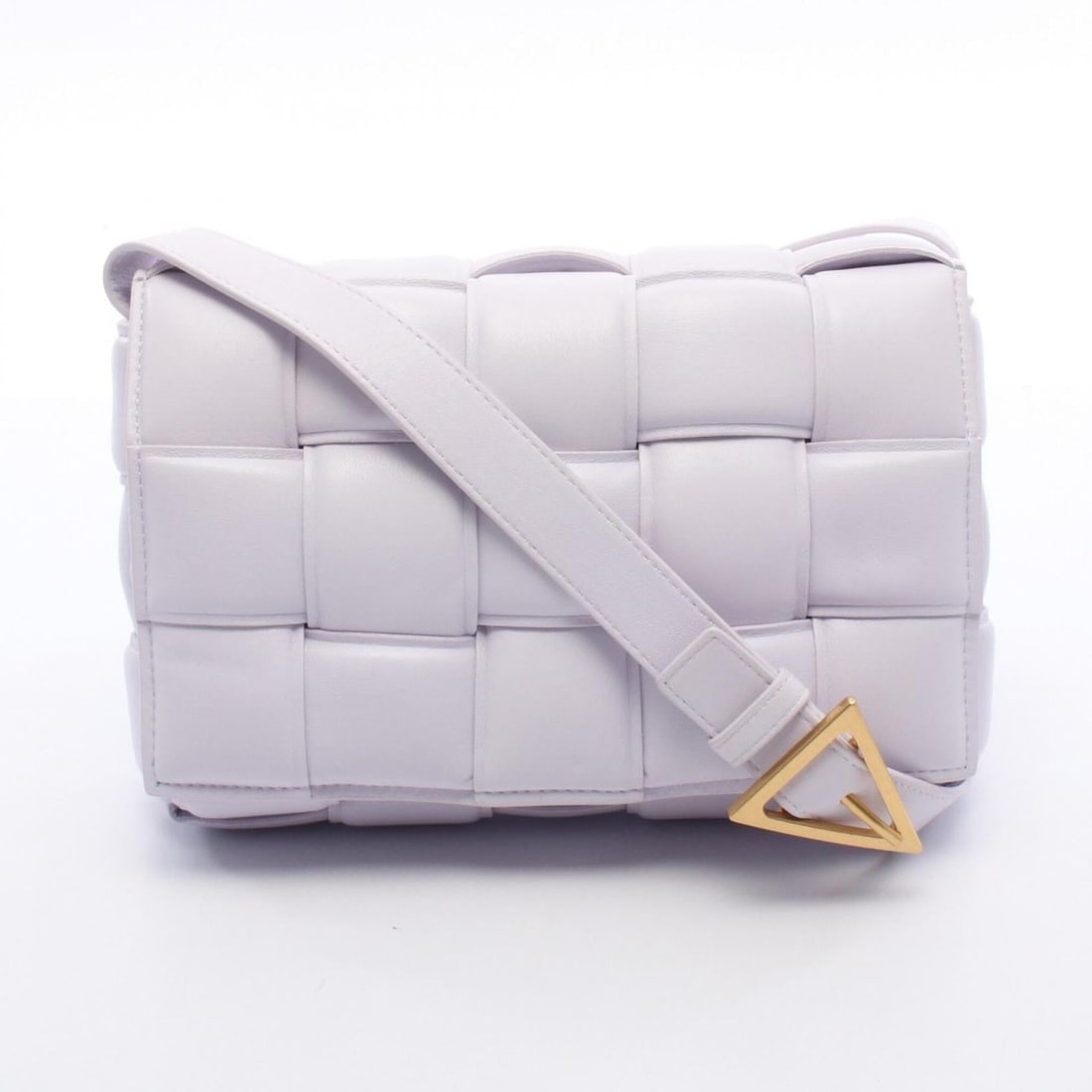 Bottega Veneta Padded Cassette Intrecciato Shoulder Bag/Handbag, Leather, Women's, Purple