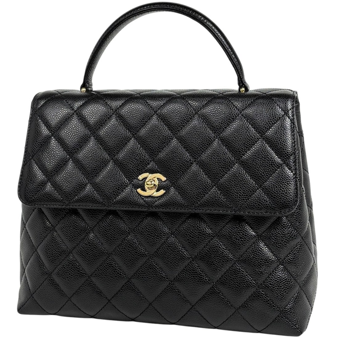 Chanel Coco Mark Matelassé Handbag, Caviar Leather, Black, A12397, Women's: --- Catalog ---Category: SizeSize (HxWxD): 24cm x 29.5cm x 11cm / 9.44'' x 11.61'' x 4.33''Category: DesignType: HandbagColor: BlackGender: WomenMaterial: Grained Calfskin Category: GeneralLine: Matel