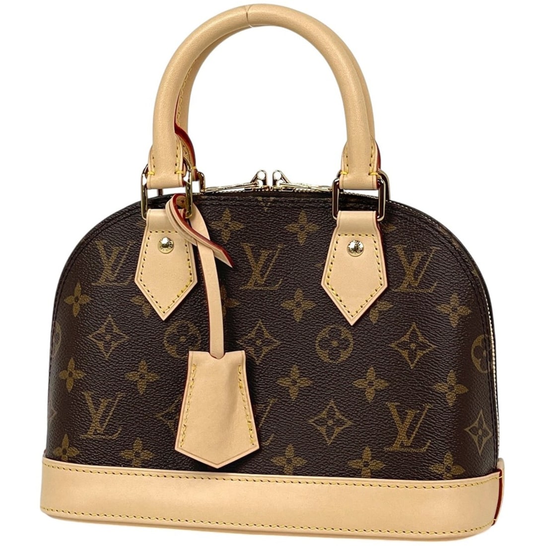 Louis Vuitton Alma BB Shoulder Bag, 2-Way Handbag, Monogram Brown, M46990, Women's