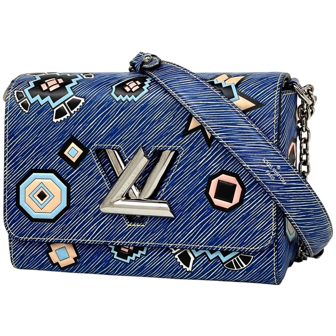 Louis Vuitton Twist MM Shoulder Bag, Epi Denim, Blue, Women's: --- Catalog ---Category: SizeSize (HxWxD): 16cm x 23cm x 9cm / 6.29'' x 9.05'' x 3.54''Category: DesignType: Shoulder bagColor: BlueGender: WomenMaterial: Epi denim leather Category: GeneralLine: Epi 