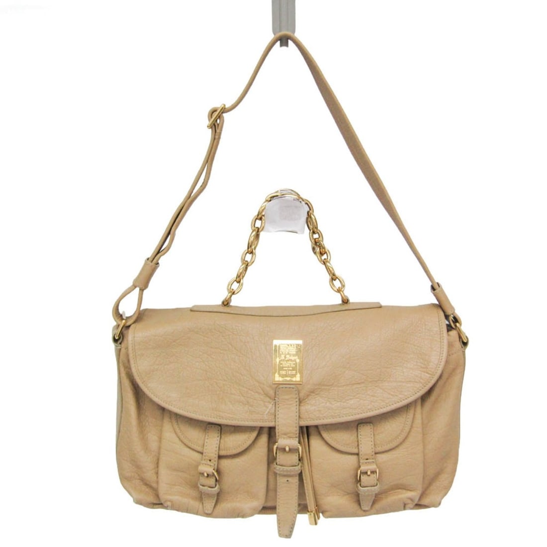 Bvlgari Chain Handle Flap Women's Leather Shoulder Bag Light Beige: --- Catalog ---Category: SizeSize (HxWxD): 21cm x 33cm x 10cm / 8.26'' x 12.99'' x 3.93''Strap Length: 54cm - 94cm / 21.25'' - 37''Handle Length: 30cm / 11.81''Category: DesignType: Shoulder bagColor: