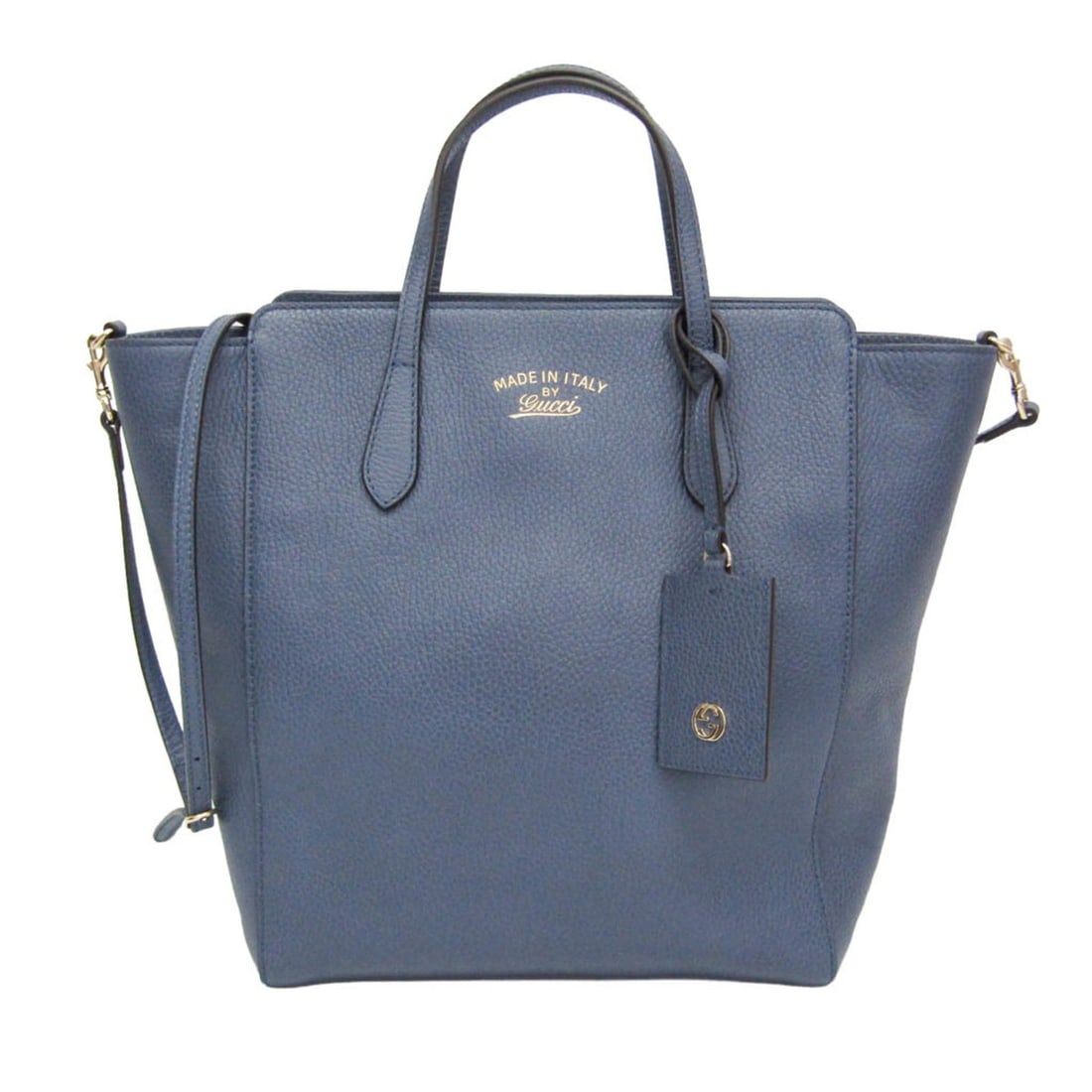 Gucci Gucci Swing 368824 Women's Leather Tote Bag Blue