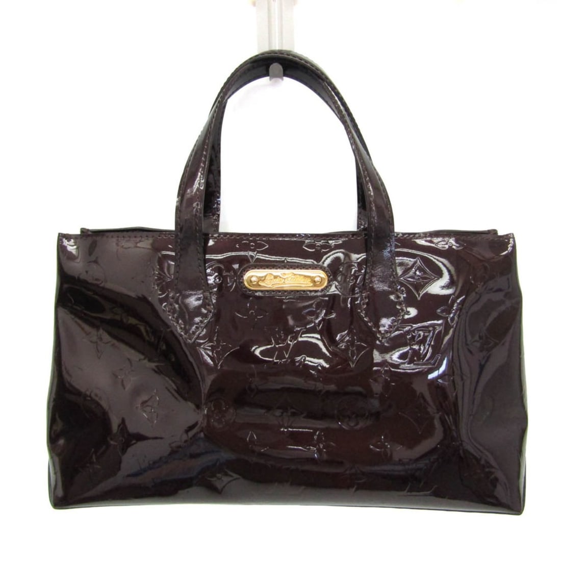 Louis Vuitton Monogram Vernis Wilshire PM M93641 Women's Handbag Amarante