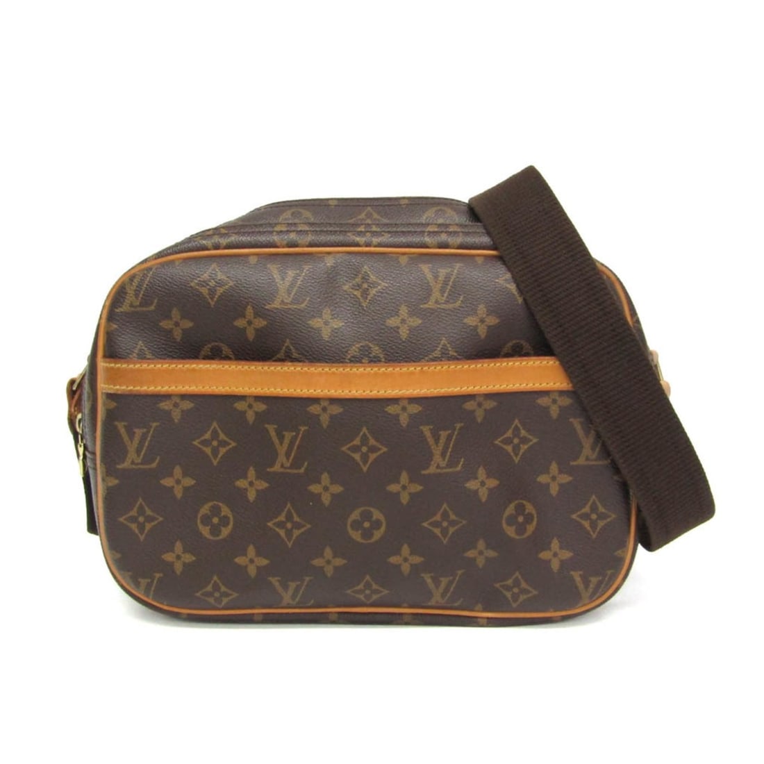 Louis Vuitton Monogram Reporter PM M45254 Women's Shoulder Bag Brown
