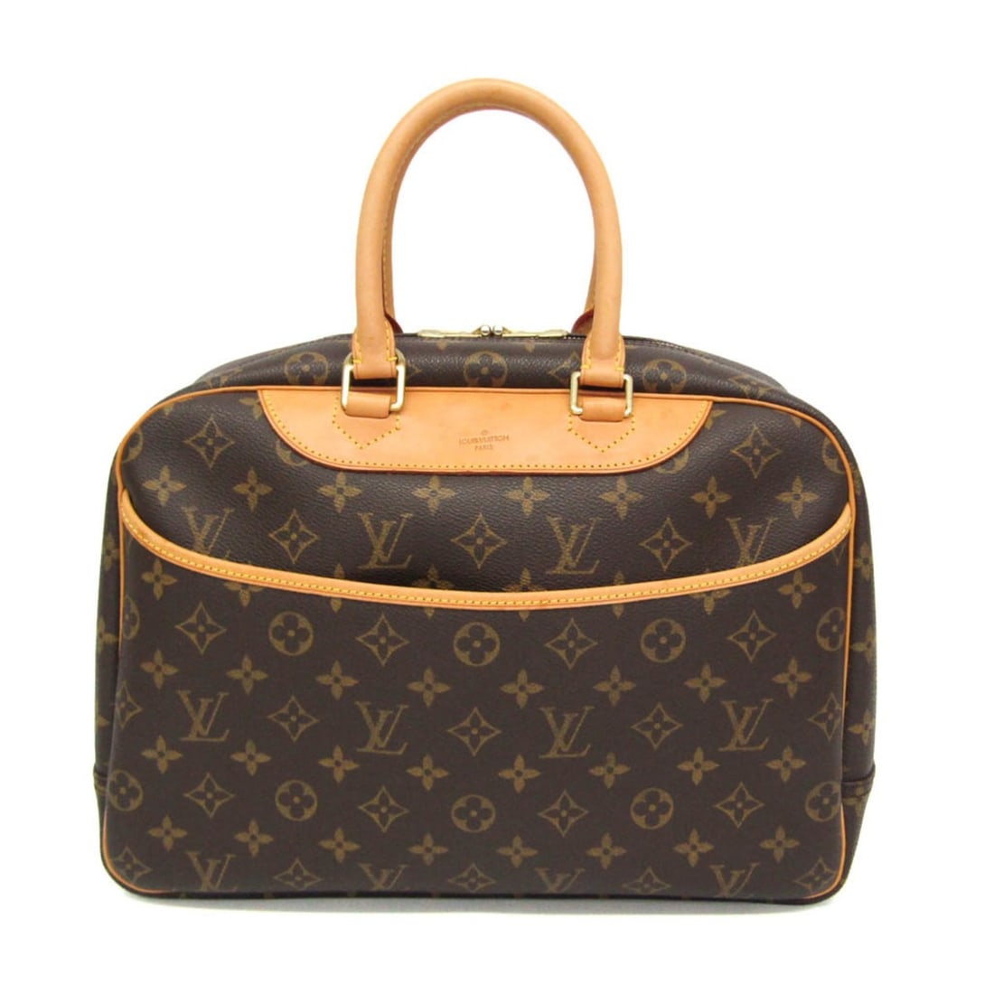 Louis Vuitton Monogram Deauville M47270 Women's Handbag Brown