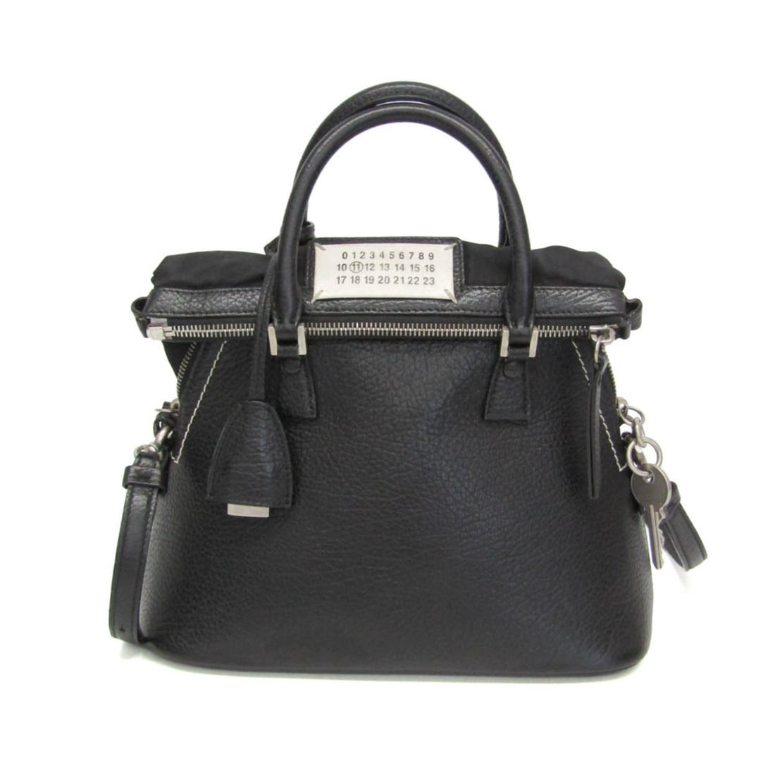 Maison Margiela 5AC S61WD0010 Women's Leather Handbag,Shoulder Bag Black