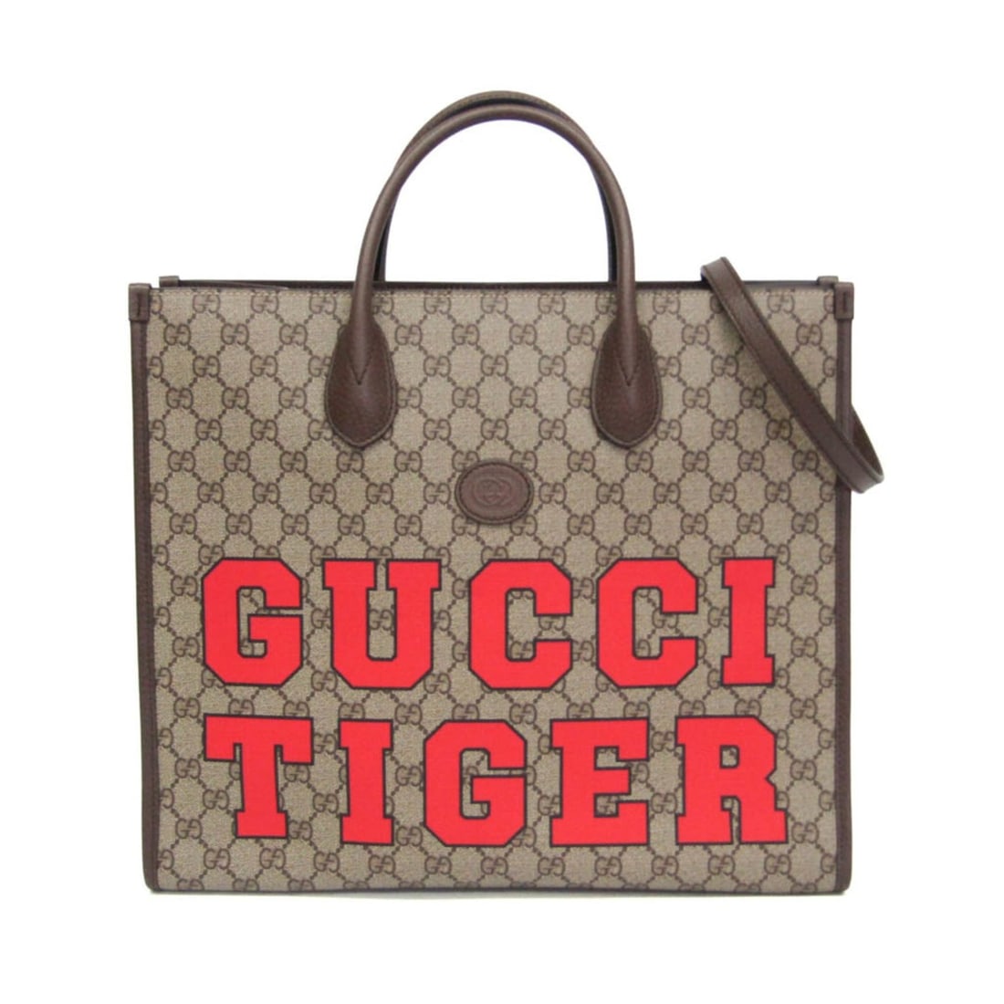Gucci Gucci Interlocking Gucci Tiger Medium Tote 687827 Men,Women GG Supreme,Leather Shoulder