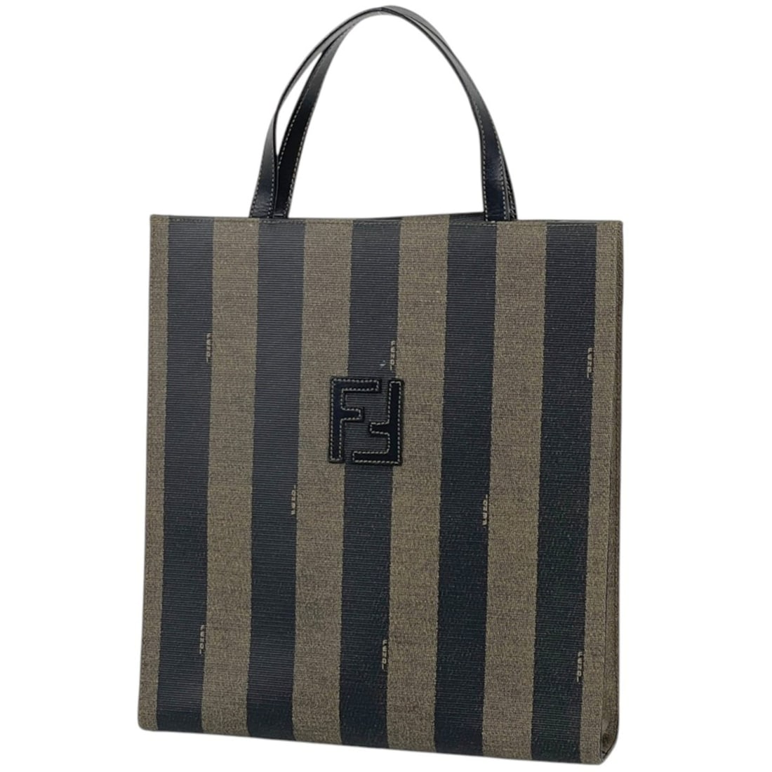 Fendi handbag, Pecan pattern, 2-way, coated canvas, brown/black, women's.: --- Catalog ---Category: SizeSize (HxWxD): 31cm x 28cm x 6.5cm / 12.2'' x 11.02'' x 2.55''Category: DesignType: HandbagColor: Black, BrownGender: WomenMaterial: Coated canvas , Leather Category: Gener
