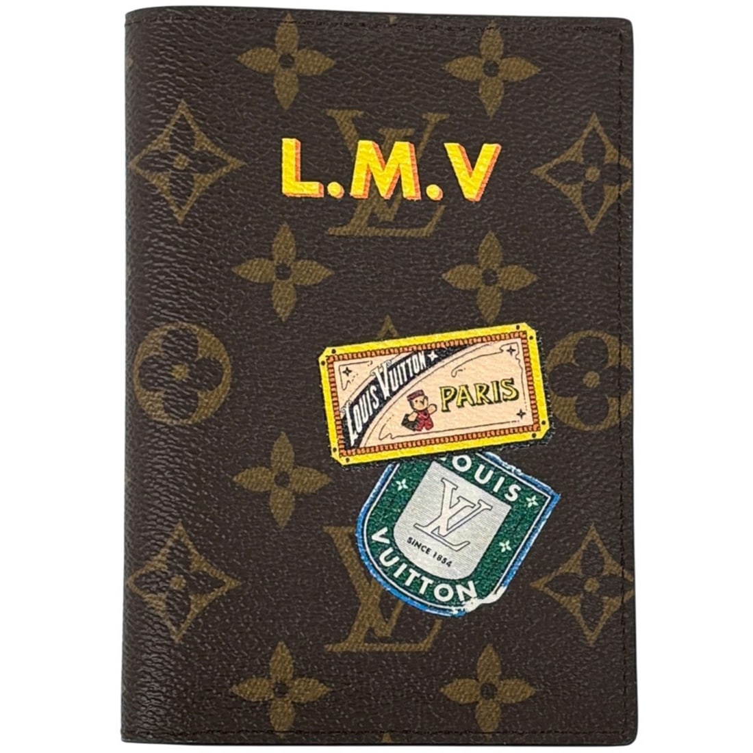 Louis Vuitton Couverture Passport NM Case My LV World Tour Monogram Brown M64502 Women's