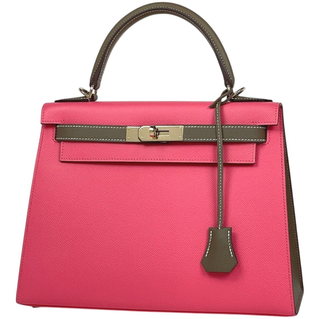 Hermes Kelly 28, Personal Order, 2-Way Shoulder Bag/Handbag, Veau Epsom Leather, Rose Azalea,