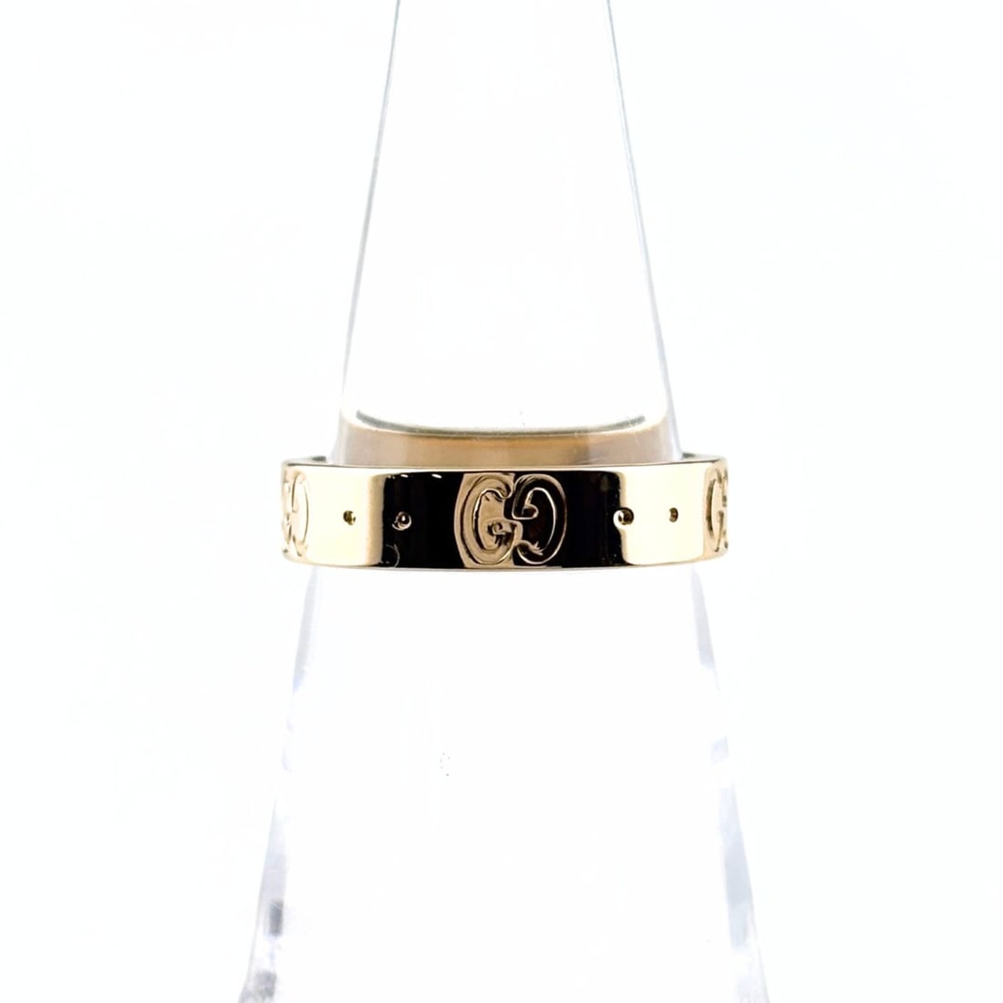 Gucci Icon YG Yellow Gold Ring 750 Women's