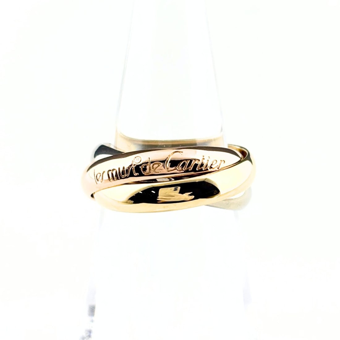 Cartier Trinity Ring (YG Yellow Gold, PG Pink WG White Gold) - Three-Color Ring, 750 Women's