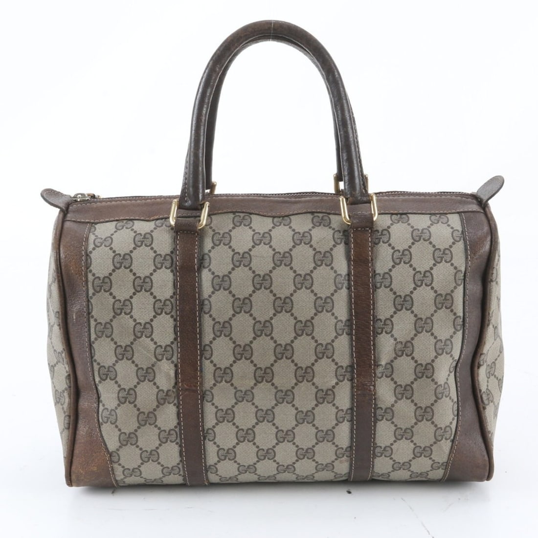 Gucci Old GG Supreme Mini Boston Bag Leather Handbag Tote for Women: --- Catalog ---Category: SizeSize (HxWxD): 20cm x 33cm x 16cm / 7.87'' x 12.99'' x 6.29''Category: DesignType: Boston bag, Handbag, Tote bagColor: BeigeGender: WomenMaterial: Leather , Coated canvas C