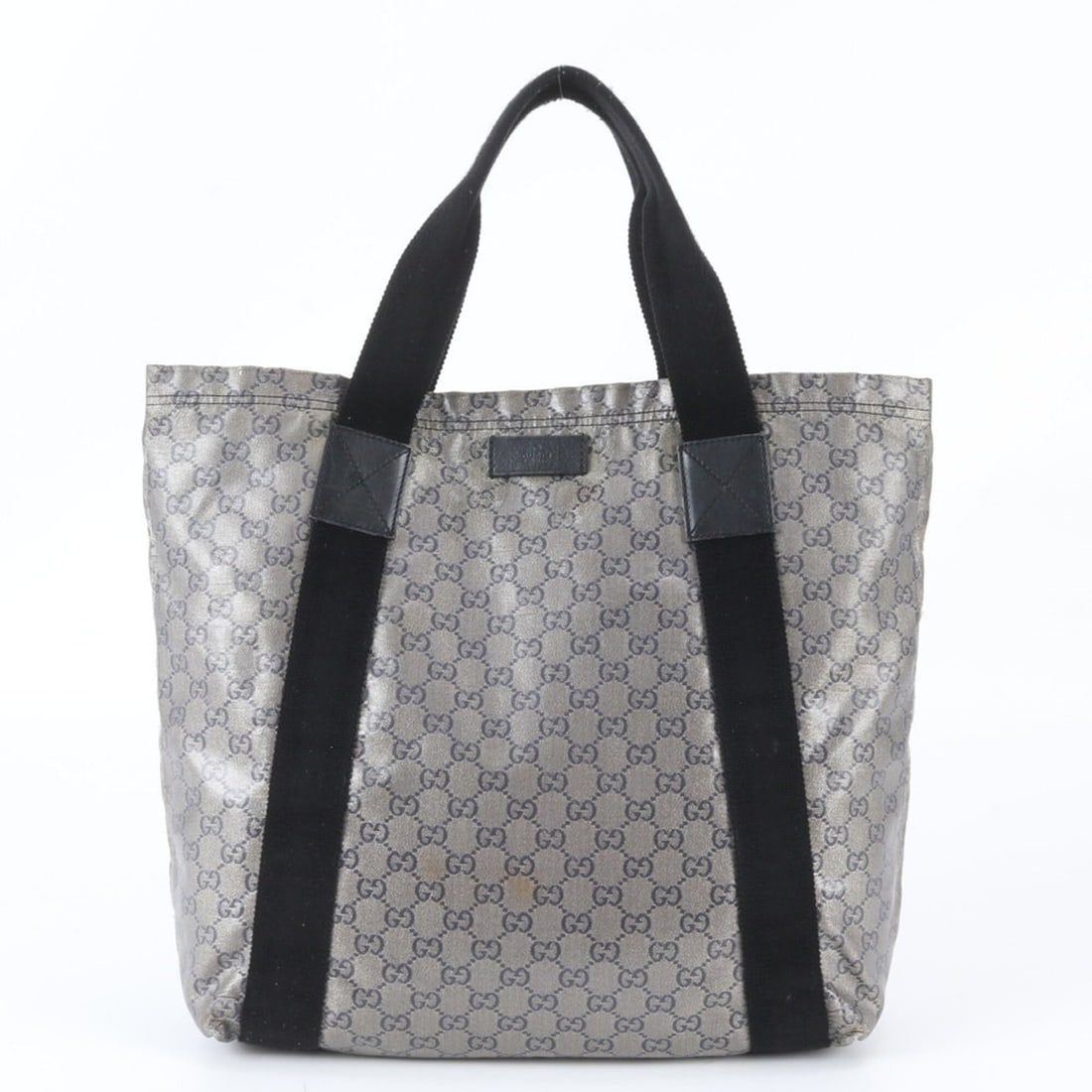 Gucci GG Crystal 189669 Leather Tote Bag Shoulder Handbag Black Women's: --- Catalog ---Category: SizeSize (HxWxD): 34cm x 34cm x 13cm / 13.38'' x 13.38'' x 5.11''Category: DesignType: Handbag, Shoulder bag, Tote bagColor: Black, Navy, SilverGender: WomenMaterial: Leather 