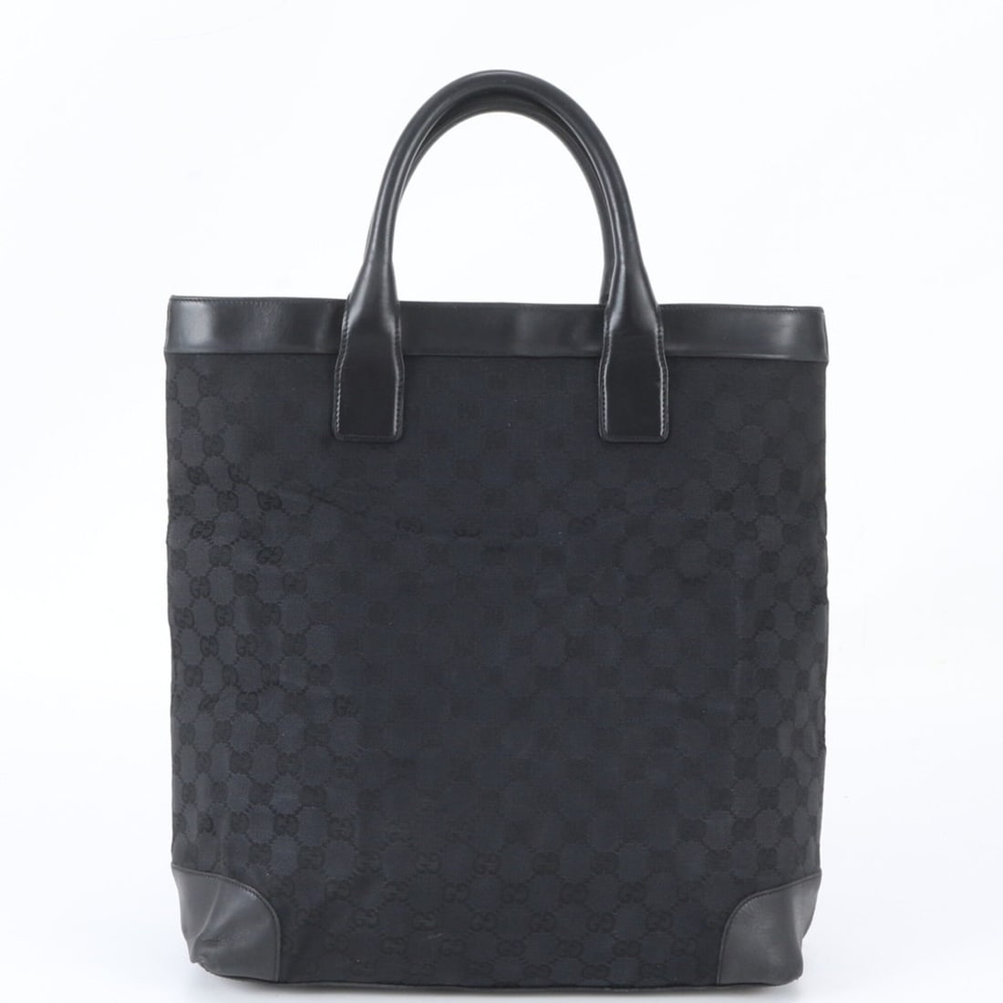 Gucci GG Canvas 002 1121 Leather Tote Bag Shoulder Handbag Black Men's: --- Catalog ---Category: SizeSize (HxWxD): 36cm x 33cm x 12cm / 14.17'' x 12.99'' x 4.72''Category: DesignType: Handbag, Shoulder bag, Tote bagColor: BlackGender: MenMaterial: Leather , Canvas Categor