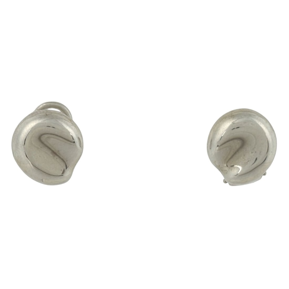 Tiffany & Co. Nugget Earrings, Elsa Peretti Design, Sterling Silver 925, Women's