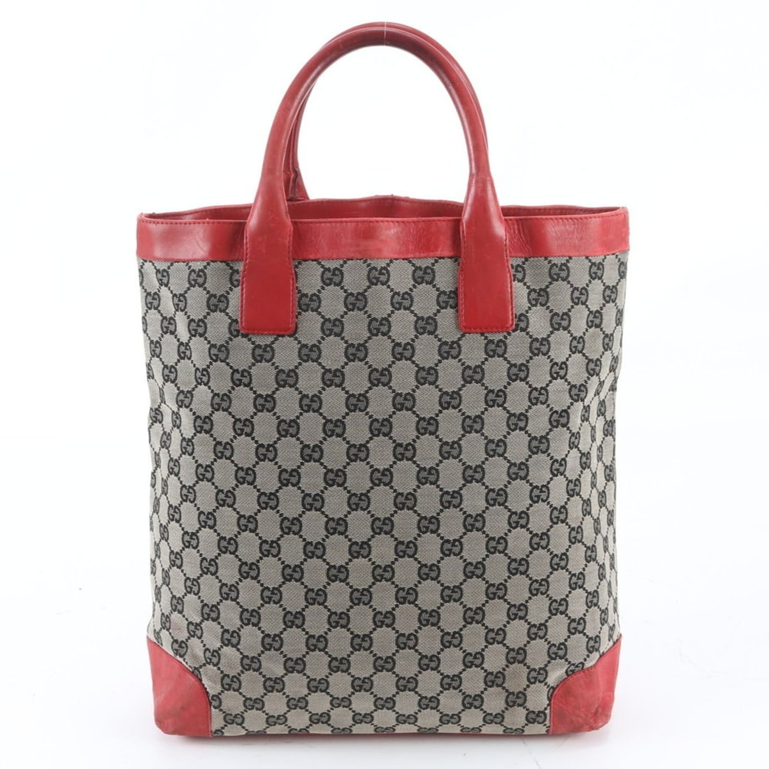 Gucci GG Canvas 002 1121 Leather Tote Bag Shoulder Handbag for Women
