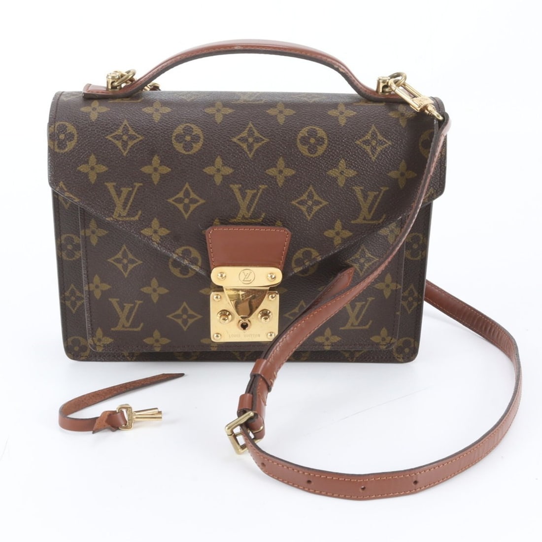 Louis Vuitton Monogram Monceau M51187 Leather 2-Way Shoulder Bag, Handbag, Tote Bag for Women