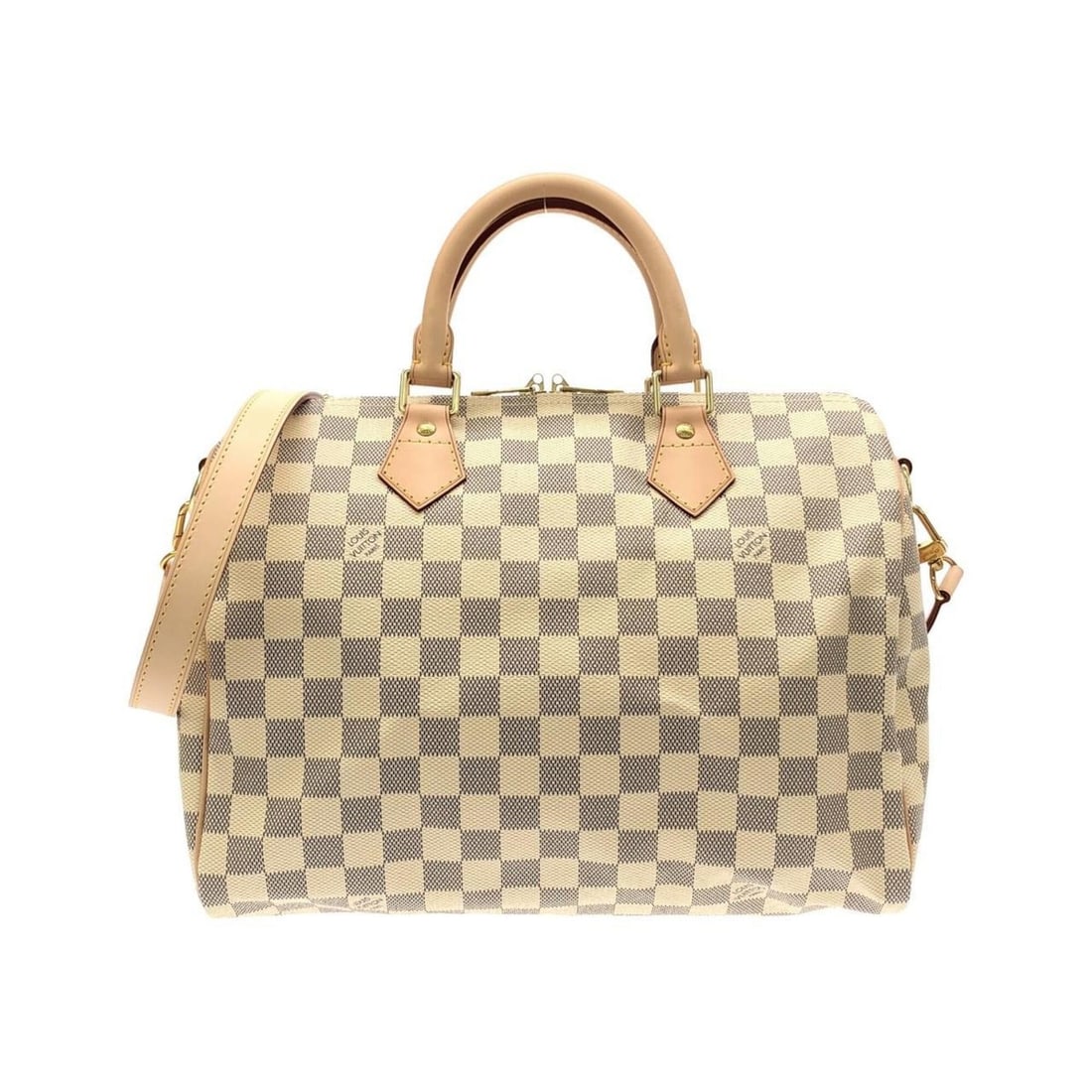 Louis Vuitton Damier Azur Speedy Bandoulière 30cm N41001 Boston Bag: --- Catalog ---Category: SizeSize (HxWxD): 25cm x 30cm x 17cm / 9.84'' x 11.81'' x 6.69''Category: DesignType: Boston bagColor: Azur, Damier AzurGender: Men,WomenMaterial: Damier Azur , Coated canvas