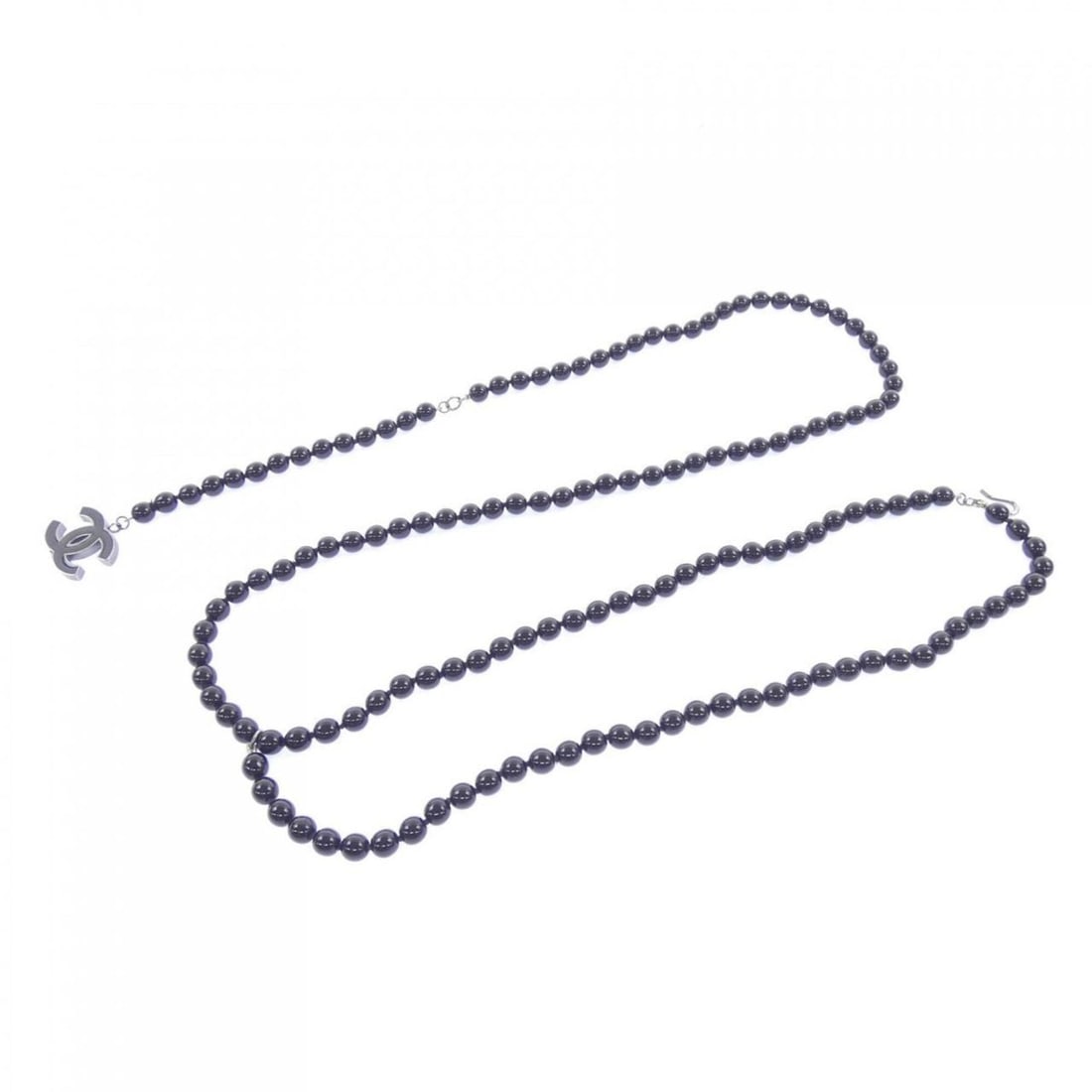 Chanel belt: --- Catalog ---Category: SizeLength: 98cm / 38.58''Category: DesignType: Chain beltColor: BlackGender: WomenCategory: GeneralBrand: Chanel--- Item List ---Section: ConditionRanking: Rank B Used - Trac