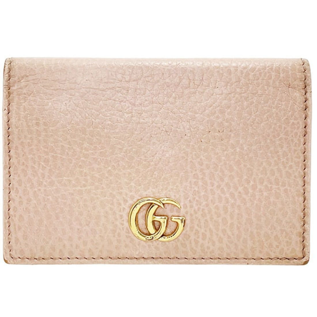 Gucci GG Marmont Card Case, Leather, Pink, 474748, Double G Holder, Women's: --- Catalog ---Category: DesignType: Card caseColor: PinkGender: WomenMaterial: Leather Category: GeneralMPN: 474748Brand: GucciCategory: Physical PropertiesSize (HxWxD): 7.5cm x 11cm x 1.5cm / 2.95''