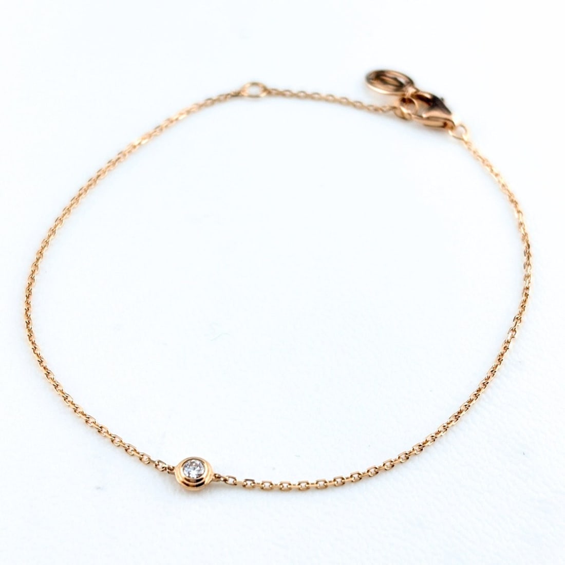Cartier d'Amour XS PG Pink Gold Bracelet with 750 Diamonds for Women: --- Catalog ---Category: SizeLength: 18cm / 7.08''Category: DesignType: Charm braceletStone: DiamondGender: WomenMaterial: Pink gold (18K)Category: GeneralBrand: Cartier--- Item List ---Section: Condi