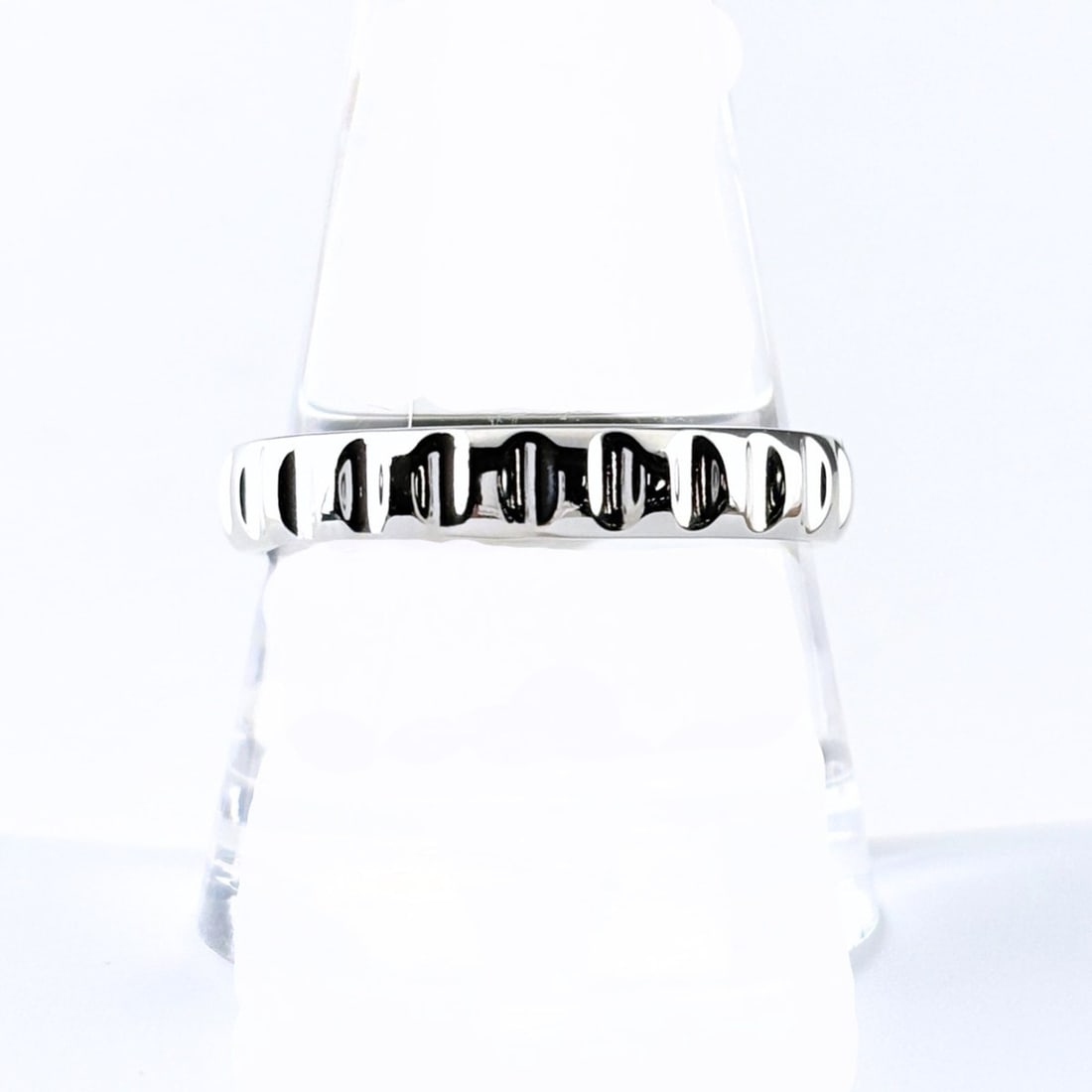 Tiffany & Co. Faceted Platinum Ring, Paloma Picasso Pt950, Men's: --- Catalog ---Category: SizeJP Size: 23US Size: 11Category: DesignType: Band ringGender: MenMaterial: Platinum 950Category: GeneralBrand: Tiffany--- Item List ---Section: ConditionRanking: Rank AB Us