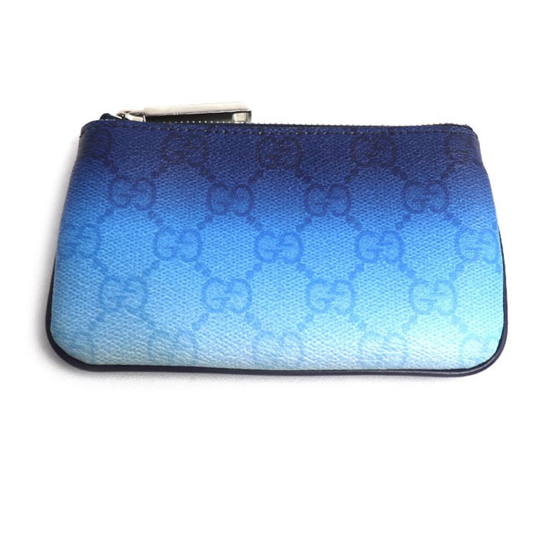 GUCCI GG Supreme Coin Purse/Coin Case, Blue, 835703, Men's/Women's: --- Catalog ---Category: SizeSize (HxWxD): 8cm x 13.5cm / 3.14'' x 5.31''Category: DesignType: Coin purse/coin caseColor: BlueGender: Men,WomenMaterial: Leather Category: GeneralMPN: 835703Brand: Gucc
