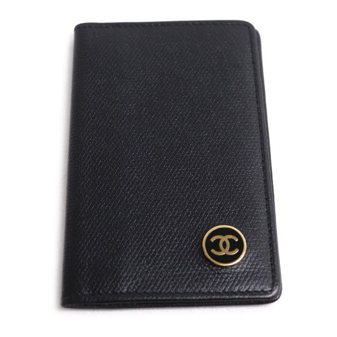 CHANEL Coco Button Business Card Holder/Card Case, Black, A20910, Men's/Women's: --- Catalog ---Category: DesignType: Card caseColor: BlackGender: Men,WomenMaterial: Leather Category: GeneralMPN: A20910Brand: ChanelCountry of Origin: FranceCategory: Physical PropertiesSize (HxWxD)