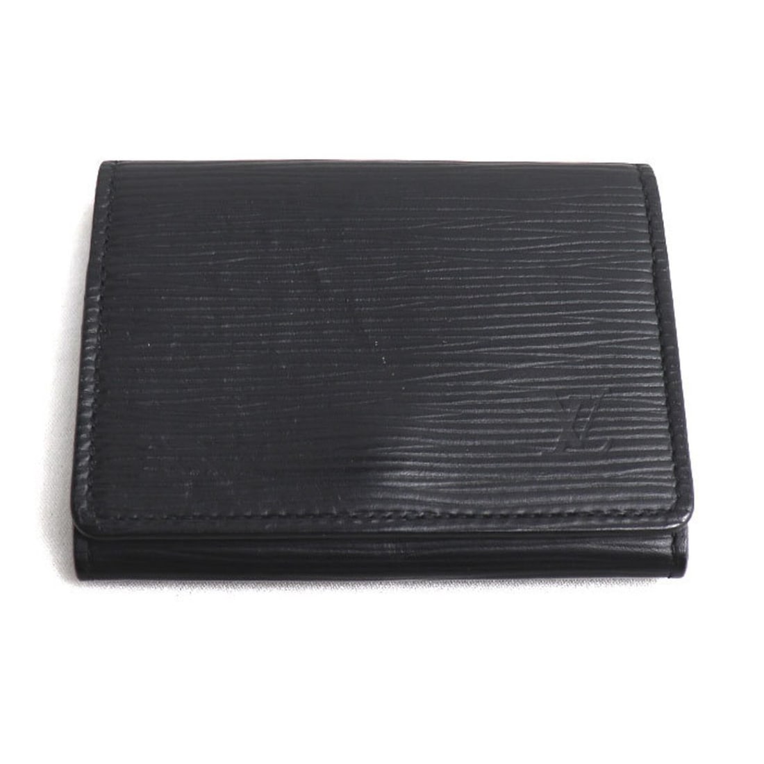 LOUIS VUITTON Enveloppe Carte de Wigete Business Card Holder/Card Case Black M56582 Men's/Women's (1 of 18)