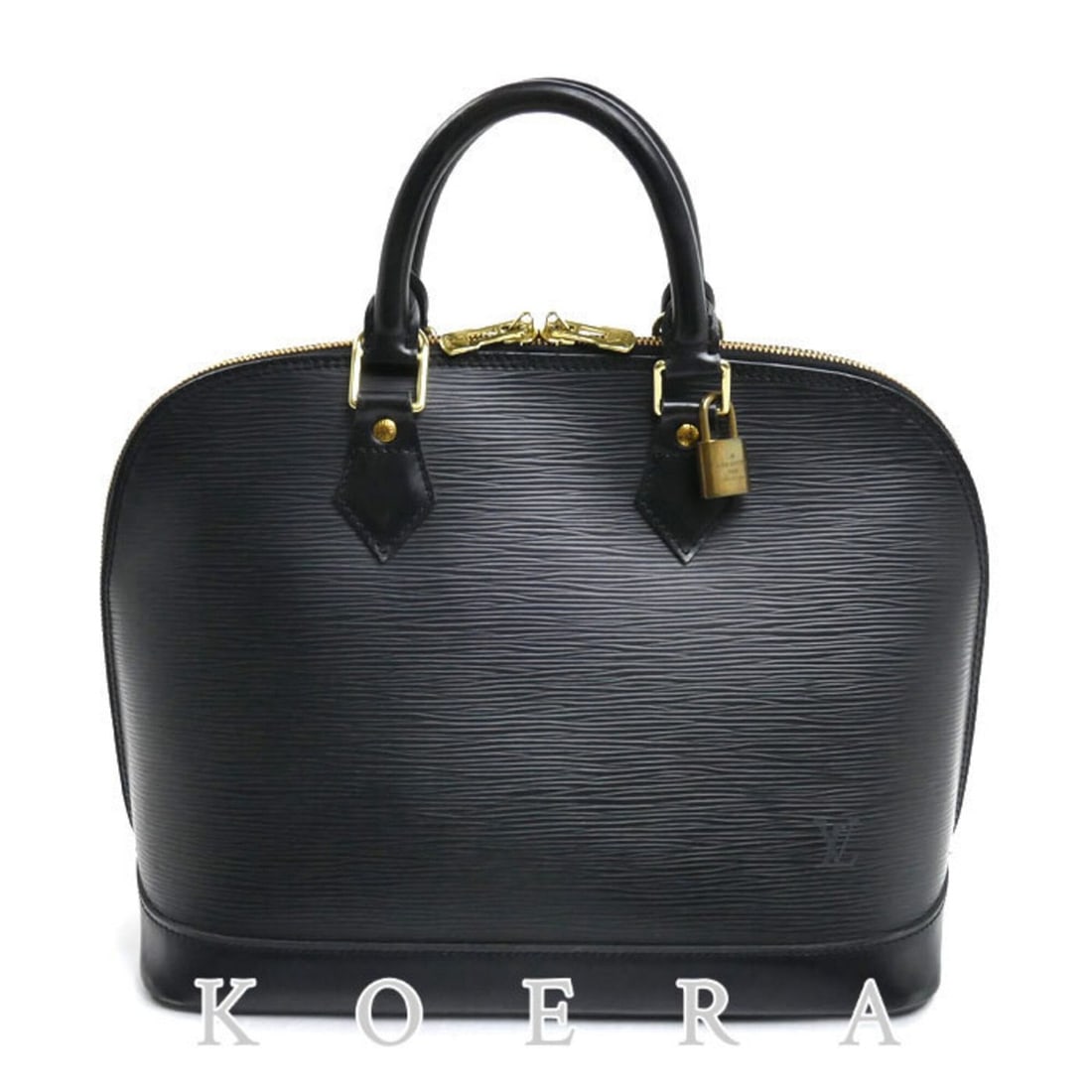 LOUIS VUITTON Alma Handbag, Epi Leather, Black, M52142 FL0074, Women's: --- Catalog ---Category: SizeSize (HxWxD): 23.5cm x 31cm x 16cm / 9.25'' x 12.2'' x 6.29''Category: DesignType: HandbagColor: BlackGender: WomenMaterial: Epi leather Hardware Color: GoldCategory: Gene
