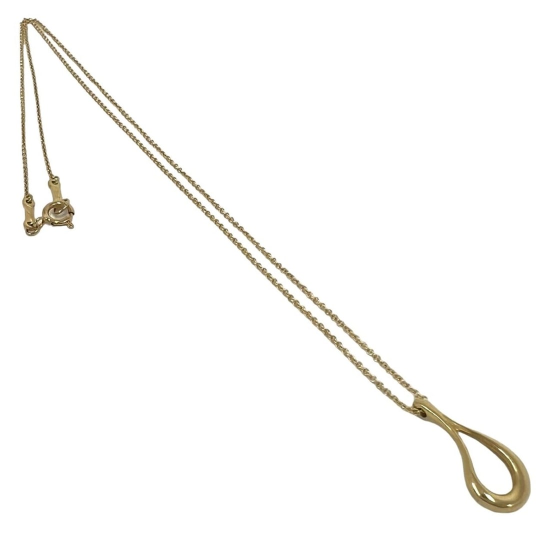 TIFFANY&Co. Tiffany Vintage Open Teardrop Necklace 18K Yellow Gold 750 YG 29829: --- Catalog ---Category: SizePendant Size: 22mm x 6mm / 0.86'' x 0.23''Neck Circumference: 42 cm / 16.53''Category: DesignColor: GoldGender: WomenMaterial: Yellow gold (18K)Necklace Type: NecklaceCate