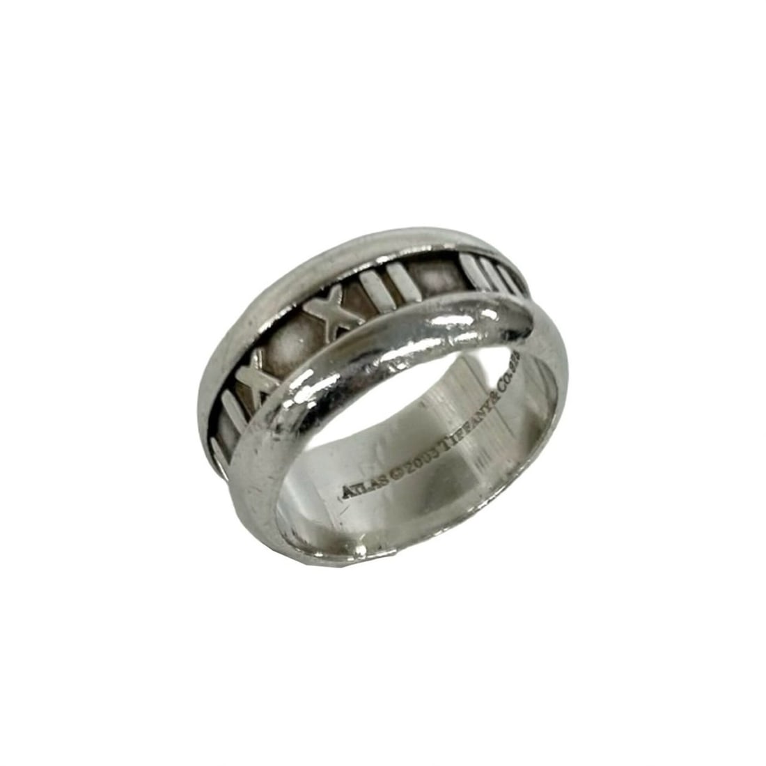 TIFFANY&Co. Tiffany Vintage Atlas Ring, Sterling Silver 925, Accessory, 37081: --- Catalog ---Category: SizeJP Size: 15US Size: 7.5Category: DesignType: Band ringColor: SilverGender: WomenMaterial: Silver 925Category: GeneralBrand: Tiffany--- Item List ---Section: