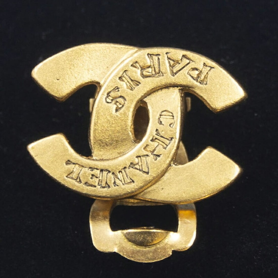 Chanel Coco Mark Earrings, Gold GP - 10