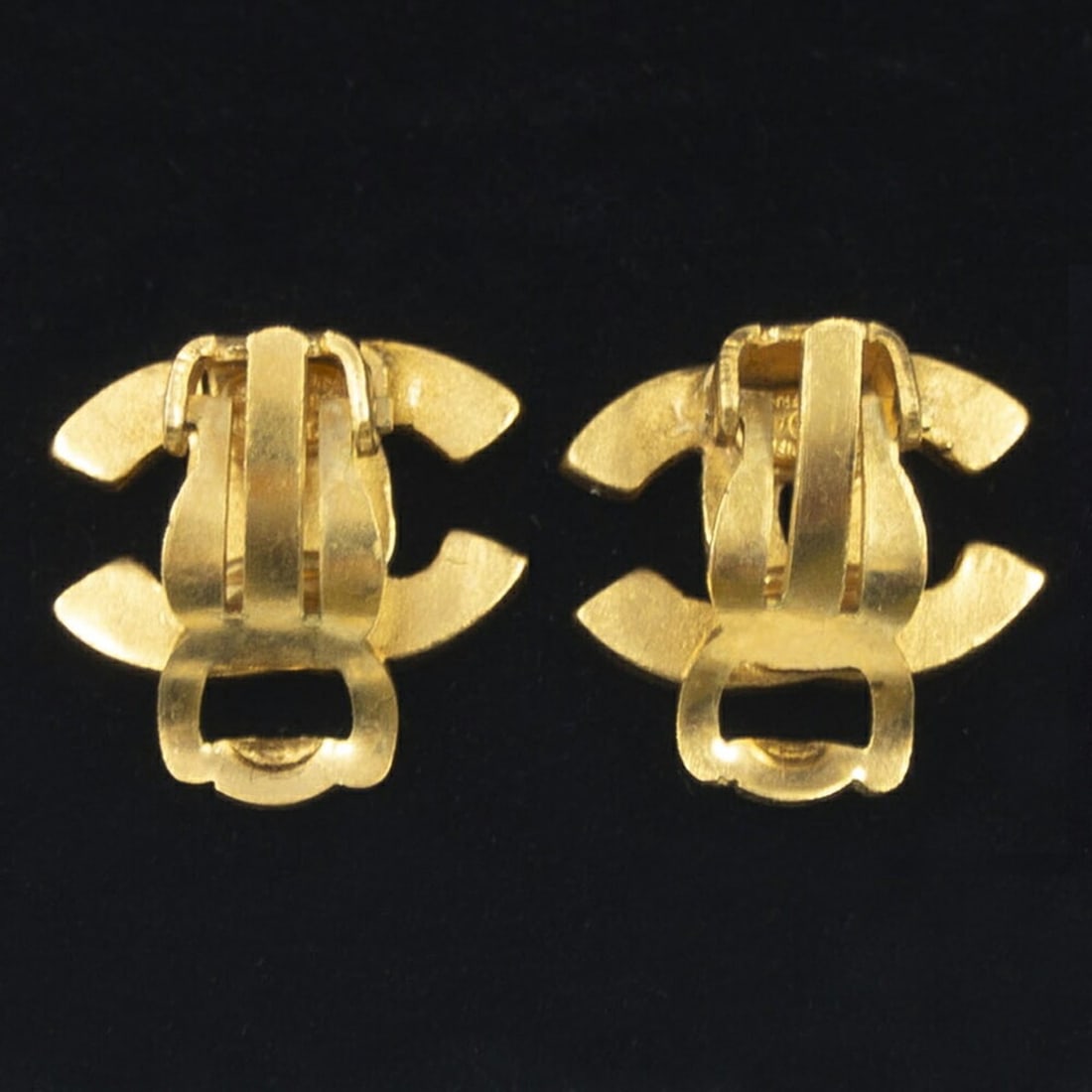Chanel Coco Mark Earrings, Gold GP - 3