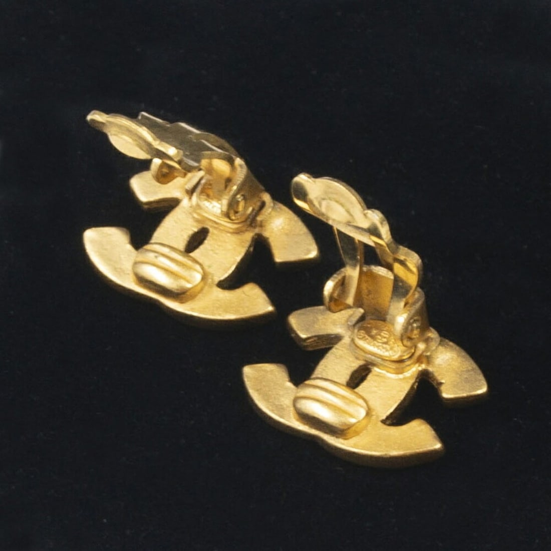 Chanel Coco Mark Earrings, Gold GP - 5