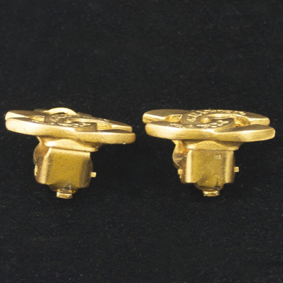 Chanel Coco Mark Earrings, Gold GP - 8