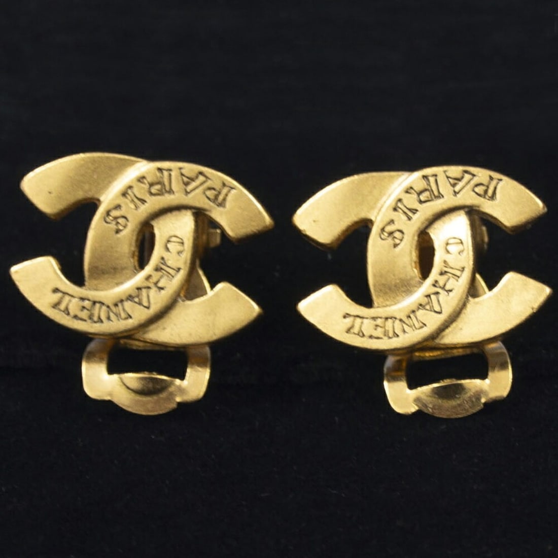 Chanel Coco Mark Earrings, Gold GP - 9