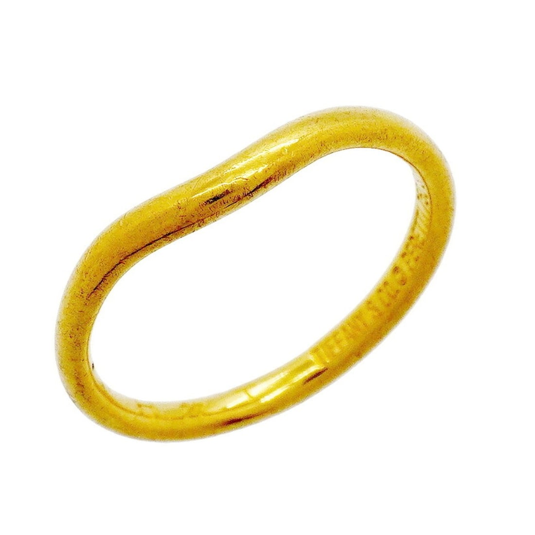 Tiffany & Co. Curved Band Ring, 18K Yellow Gold, Size 9, Women's, P3379916: --- Catalog ---Category: SizeJP Size: 9US Size: 5Category: DesignType: Band ringGender: WomenMaterial: Yellow gold (18K)Category: GeneralBrand: Tiffany--- Item List ---Section: ConditionRanking: Rank 