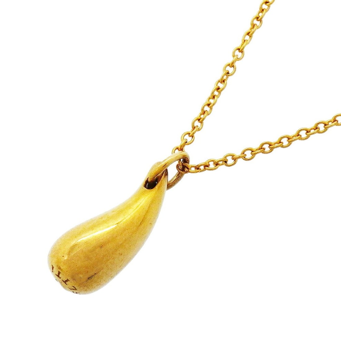Tiffany & Co. Teardrop Necklace, 18K Yellow Gold, Women's, P3374467: --- Catalog ---Category: SizePendant Size: 15.4mm x 5.7mm / 0.6'' x 0.22''Neck Circumference: 41 cm / 16.14''Category: DesignGender: WomenMaterial: Yellow gold (18K)Necklace Type: NecklaceCategory: Ge