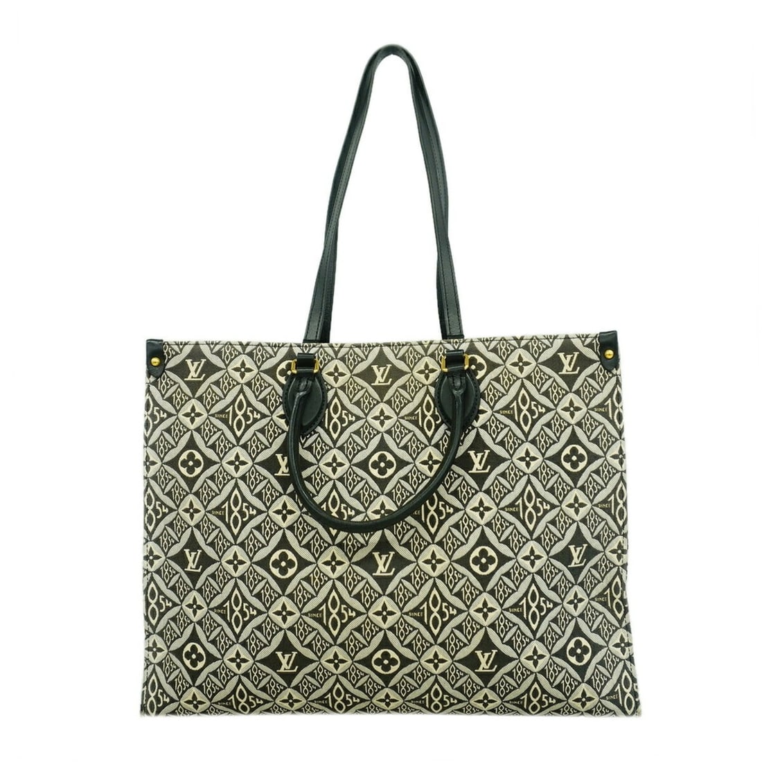 Louis Vuitton Monogram Jacquard Tote Bag Since 1854 OnTheGo GM M57207 Black Men's/Women's P3374429: --- Catalog ---Category: SizeSize (HxWxD): 33cm x 41cm x 16.5cm / 12.99'' x 16.14'' x 6.49''Category: DesignType: Tote bagColor: BlackGender: Men,WomenCategory: GeneralMPN: M57207Brand: Louis Vuitton-